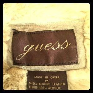 Genuine Lambskin Reversible Vintage Guess